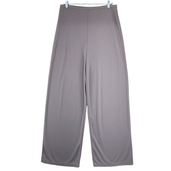 Express Tricot Womens Size L Pants Straight Leg Flowy Pull On Stretch Grey - Picture 1 of 11